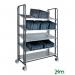 Konga multi-positional steel shelf trolleys 417407