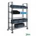 Konga multi-positional steel shelf trolleys 417407