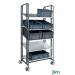 Konga multi-positional steel shelf trolleys 417408