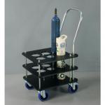 Oxygen cylinder trolley for 6 x 100mm dia. bottles 417578