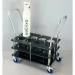 Oxygen cylinder trolleys for 140mm dia. bottles 417586