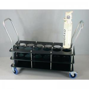 Oxygen cylinder trolleys for 140mm dia. bottles 417588