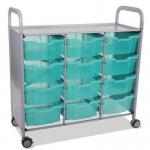 Gratnells antimicrobial storage trolley with trays 417867