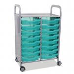 Gratnells antimicrobial storage trolley with trays 417871