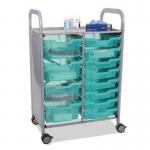 Gratnells antimicrobial storage trolley with trays 417875