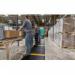 Walkway Mat, Dual Layer, 45 Cmx 12 m Black with 16 cm Yellow at 1.5 m Spacing 418009