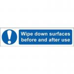 Wipe Down Surfaces Beforeand After Use - Sapp (200 X 50 Mm) 418068