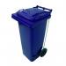 Pedal operated wheelie bins, 80L Blue 418106