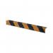 Stair Nosing Cover, Grp, 55 X 55 Mm, Length 1500 Mm, Blackyellow 418214