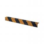 Stair Nosing Cover, Grp, 55 X 55 Mm, Length 2000 Mm, Blackyellow 418215