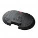 Anti-fatigue Sitstand Mat,ribbed, Black, Ultimate, 66 X 90 cm 418242