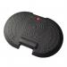 Anti-fatigue Sitstand Mat,ribbed, Black, 50 X 76 Cm, 20 mm Thickness 418245