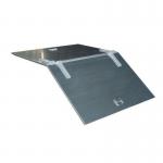 Wheeled sheet metal tipping skips - lids 418480