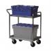 Order picking trolley with mesh shelves 418519