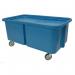 The photograph showcases Slingsby Warehouse Trolleys Plastic self levelling trolleys, with a large capacity of 543 litres. The trolleys are made of durable plastic and are designed to automatically adjust to ensure proper balance. The spacious design allows for easy transportation of goods within a warehouse setting.