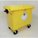 Lockable clinical waste wheelie bin 418577