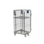 Standard nestable A frame roll containers with mesh panels 418675