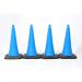 75 cm Coloured Dominatorcone - Blue Pack of 4 418692