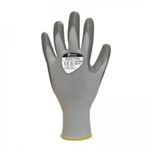 Martix F Grip. Nitrile Palm Coated Glove In Grey 418748
