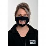 Re-usable Face Masks Withvision Panel - Black - Pack of 5 418837
