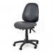 X 2 Chair with Lock Loaded Castorsupholstered in Anti-bacterial Vinyl - Black 418906
