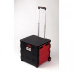 Folding Box Trolley With Lid And Handle 