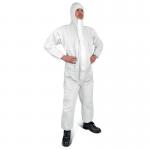 White Disposable Coveralltype 5 & 6 - Small 418982