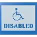 Disabled Stencil (600 X 800 Mm) 419018