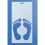 Feet Stencil (190 X 300 Mm) 419020