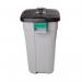 90L rectangular dustbin - with lid 419023