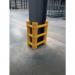 This image features a slingsby Parking Facilities Universal Safety Column Protector. The protector has a sleek design with a bright yellow color, meant to catch the eye and promote safety. Its sturdy build ensures maximum protection for columns in parking facilities.