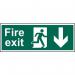 Fire Exit Running Manarrow Down - Sapp (400 X 150 Mm) 419143