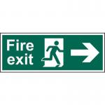 Fire Exit (man Arrowright) - Sav (600 X 200 Mm) 419167