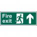 Fire Exit (man Arrowup) - 1.2 mm Recyclable Pp (600 X 200 Mm) 419171