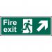 Fire Exit (man Arrowupright) - 1.2 mm Recyclable Pp (400 X 150 Mm) 419180