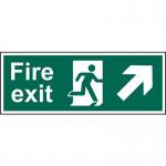 Fire Exit (man Arrowupright) - Sav (400 X 150 Mm) 419182