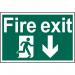 Fire Exit Running Manarrow Down - Sapp (300 X 200 Mm) 419185