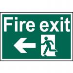 Fire Exit Running Manarrow Left - Sapp (300 X 200 Mm) 419187