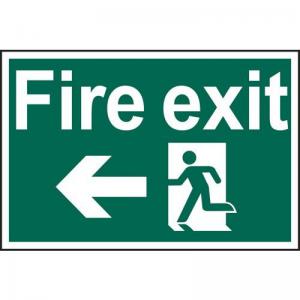 Fire Exit Running Man Arrow Left - Sapp 600 X 400mm 419188