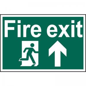 Fire Exit Running Man Arrow Up - Sapp 300 X 200mm 419191