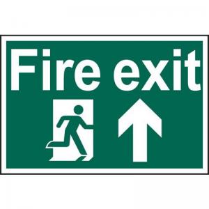 Fire Exit Running Man Arrow Up - Sapp 600 X 400mm 419192