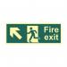 Fire Exit (man Arrow Upleft)- Photolum. (400 X 150 Mm) 419208