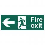 Fire Exit Running Man Arrowleft - Fmx Dsided (450 X 150 Mm) 419214