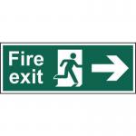 Fire Exit Running Man Arrowright - Fmx Dsided (450 X 150 Mm) 419216