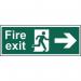 Fire Exit Running Man Arrowright - Fmx Dsided (450 X 150 Mm) 419216