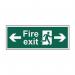 Fire Exit Running Man Arrowsleft sided (450 X 150 Mm) 419217