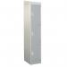 Standard Locker - with Sloping Top 1800.450.450 - 3 Compartment Light Grey Doors 419237