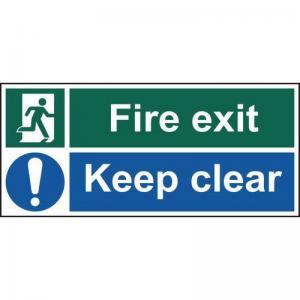 Fire Exit Keep Clear - Sav 450 X 200mm 419267