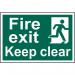 Fire Exit Keep Clear- Sapp (300 X 200 Mm) 419269