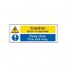 Caution Door Is Alarmed Keepclear Fire Exit Only - Sav (400 X 150 Mm) 419271